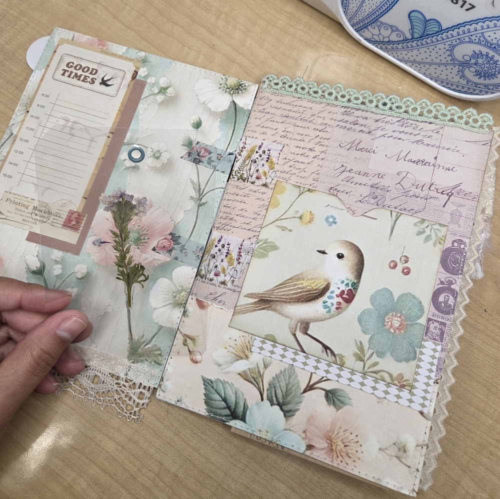 Handmade Wallpaper Print Inspired Digitals | TAB Binded JUNK JOURNAL - Picture 7 of 16
